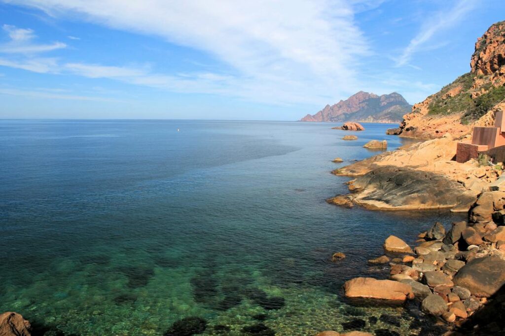 free photo of rocky shore of island